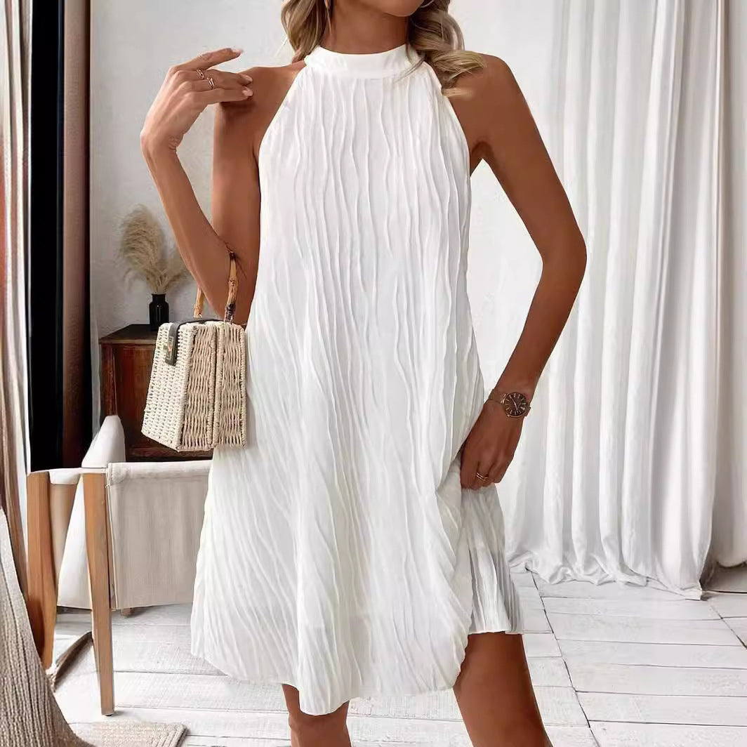 Elegantes Damen Neckholder-Kleid – Rückenfrei & Sommerlich